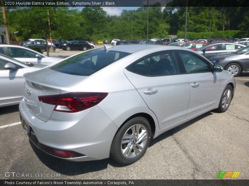 Symphony Silver / Black 2020 Hyundai Elantra Value Edition