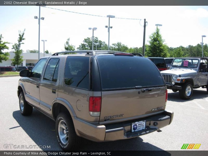 Sandalwood Metallic / Beige 2002 Chevrolet Blazer LS