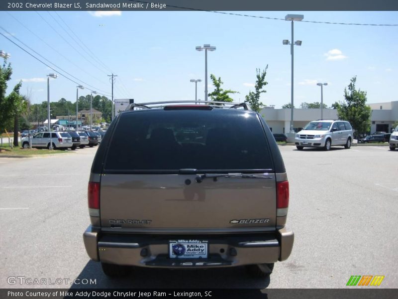 Sandalwood Metallic / Beige 2002 Chevrolet Blazer LS
