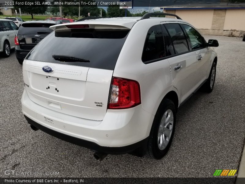 White Platinum Tri-Coat / Charcoal Black 2011 Ford Edge SEL AWD