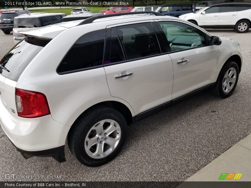 White Platinum Tri-Coat / Charcoal Black 2011 Ford Edge SEL AWD