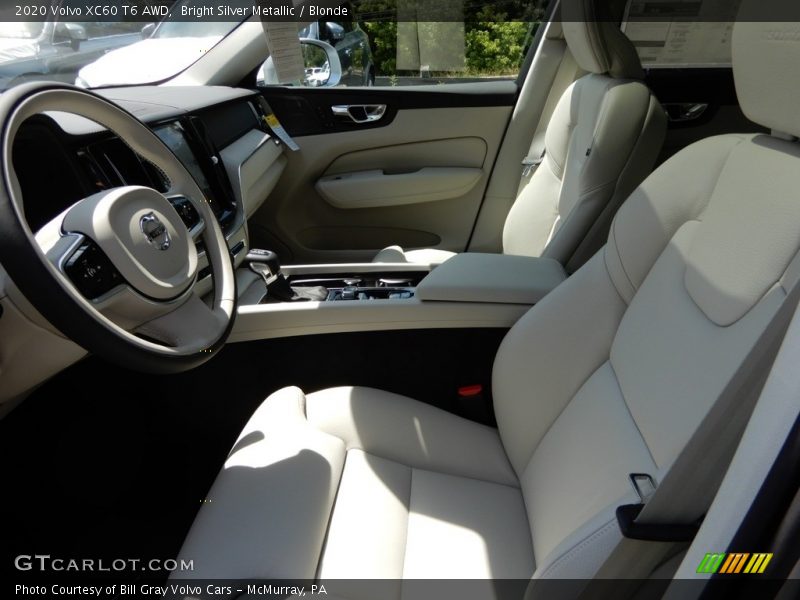 Front Seat of 2020 XC60 T6 AWD