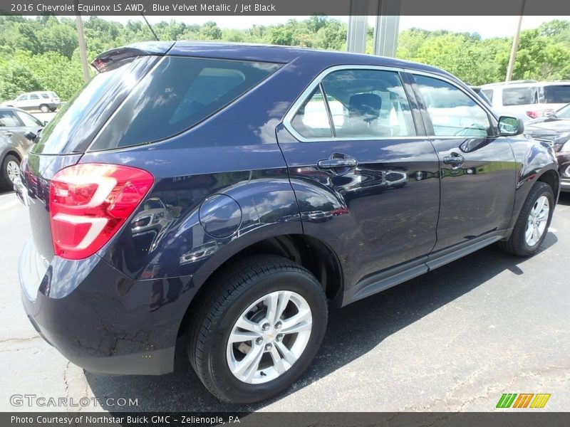 Blue Velvet Metallic / Jet Black 2016 Chevrolet Equinox LS AWD