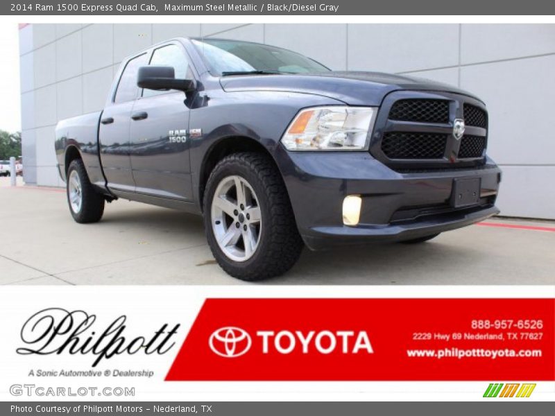 Maximum Steel Metallic / Black/Diesel Gray 2014 Ram 1500 Express Quad Cab