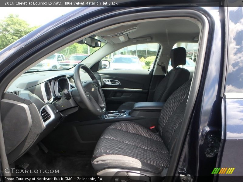 Blue Velvet Metallic / Jet Black 2016 Chevrolet Equinox LS AWD