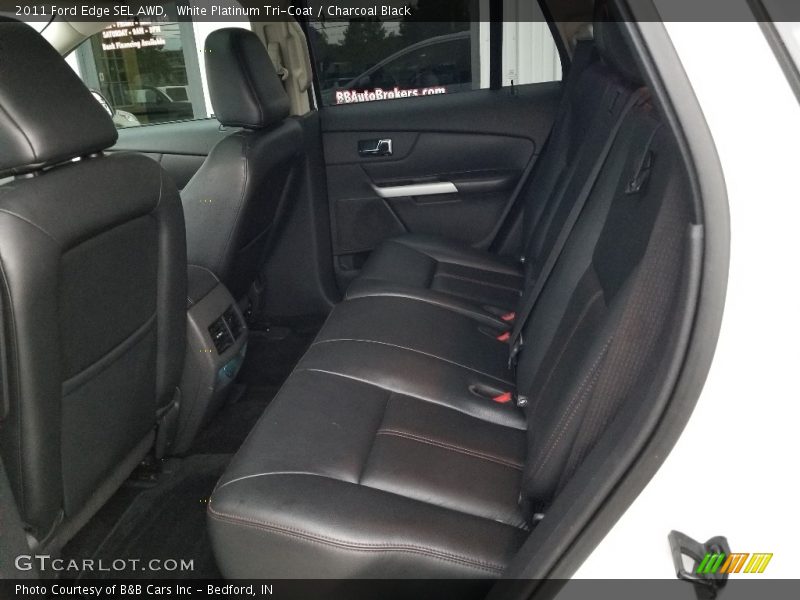 White Platinum Tri-Coat / Charcoal Black 2011 Ford Edge SEL AWD