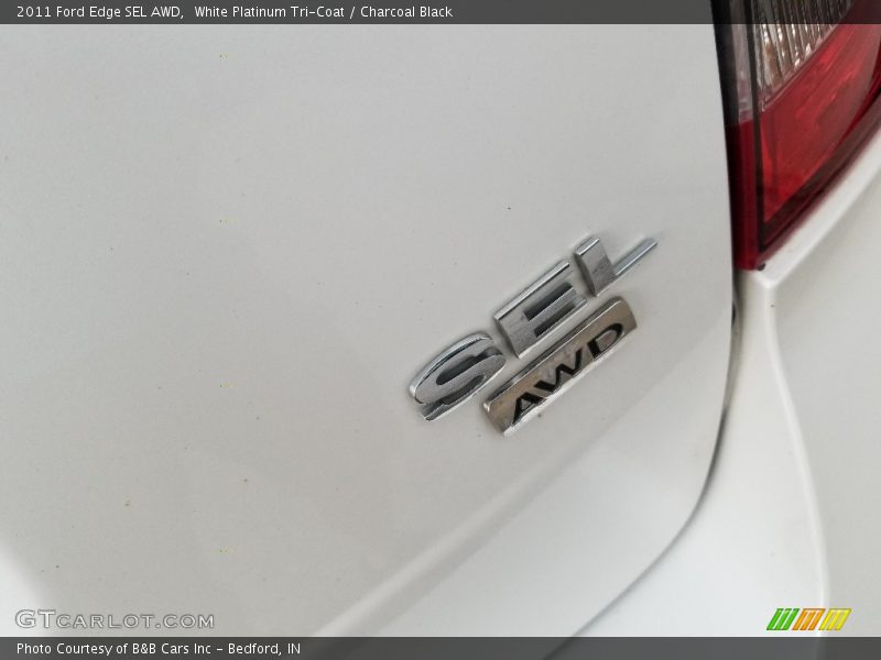 White Platinum Tri-Coat / Charcoal Black 2011 Ford Edge SEL AWD