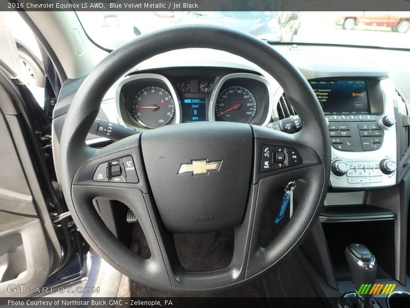 Blue Velvet Metallic / Jet Black 2016 Chevrolet Equinox LS AWD
