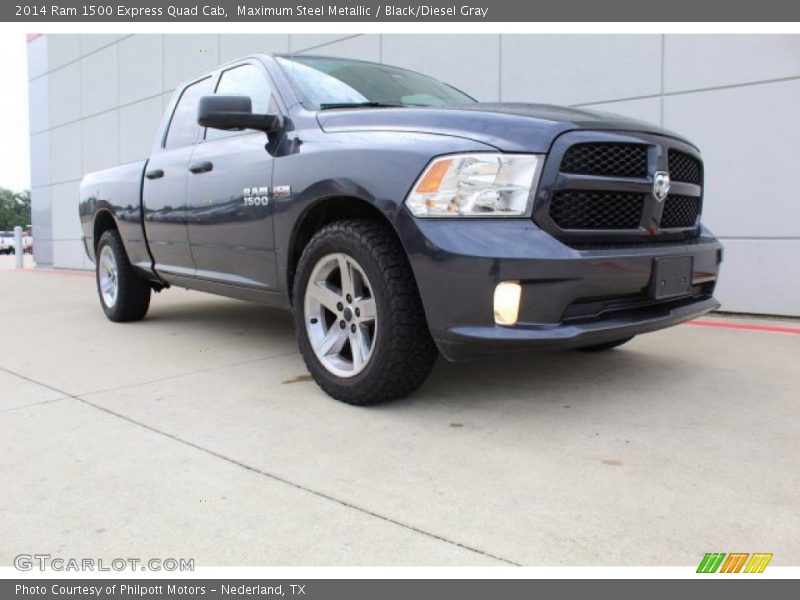 Maximum Steel Metallic / Black/Diesel Gray 2014 Ram 1500 Express Quad Cab