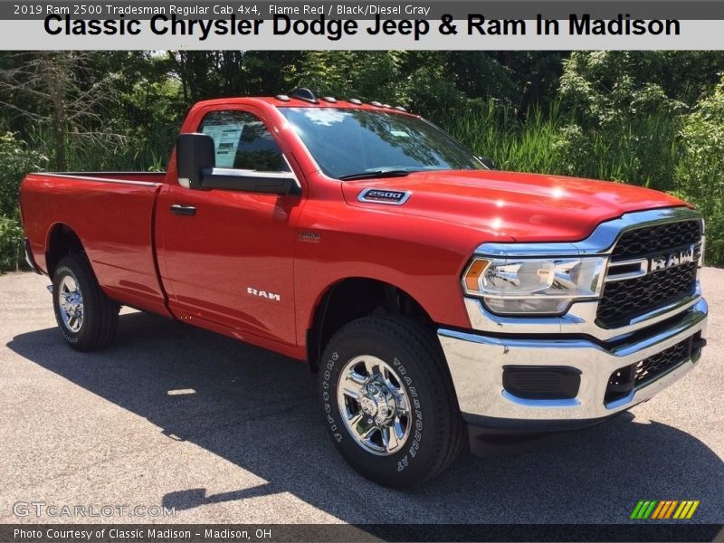 Flame Red / Black/Diesel Gray 2019 Ram 2500 Tradesman Regular Cab 4x4