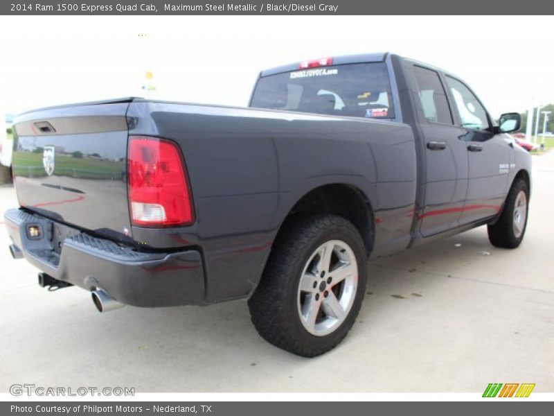 Maximum Steel Metallic / Black/Diesel Gray 2014 Ram 1500 Express Quad Cab