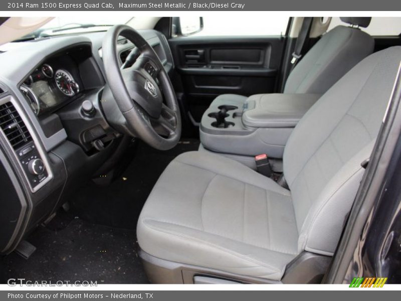 Maximum Steel Metallic / Black/Diesel Gray 2014 Ram 1500 Express Quad Cab