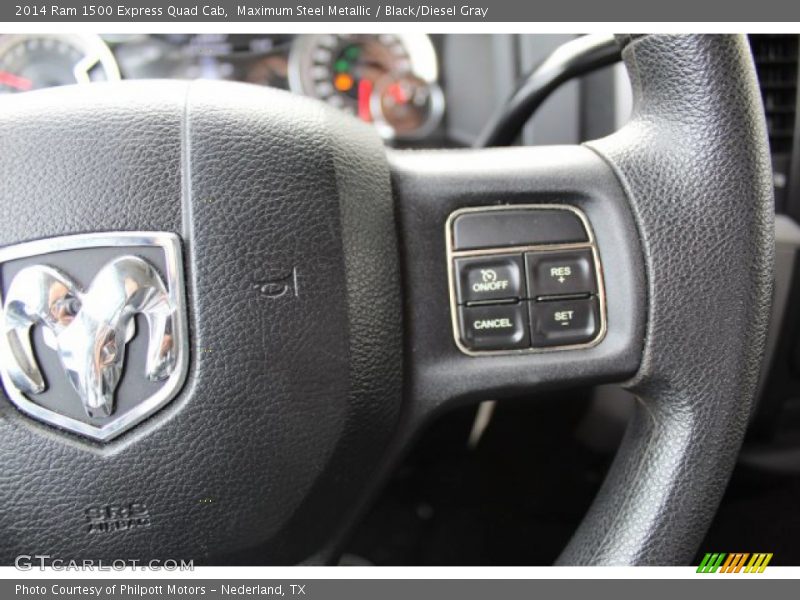 Maximum Steel Metallic / Black/Diesel Gray 2014 Ram 1500 Express Quad Cab