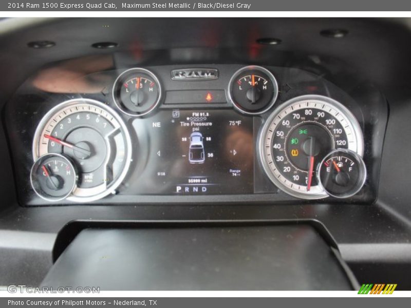 Maximum Steel Metallic / Black/Diesel Gray 2014 Ram 1500 Express Quad Cab