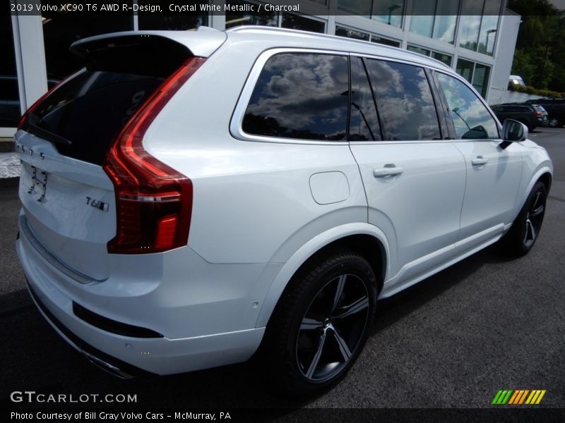 Crystal White Metallic / Charcoal 2019 Volvo XC90 T6 AWD R-Design