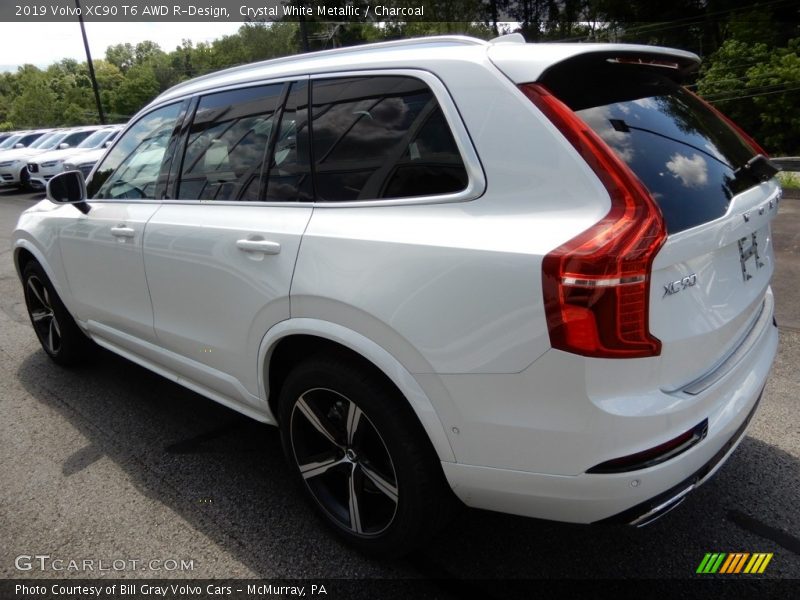 Crystal White Metallic / Charcoal 2019 Volvo XC90 T6 AWD R-Design