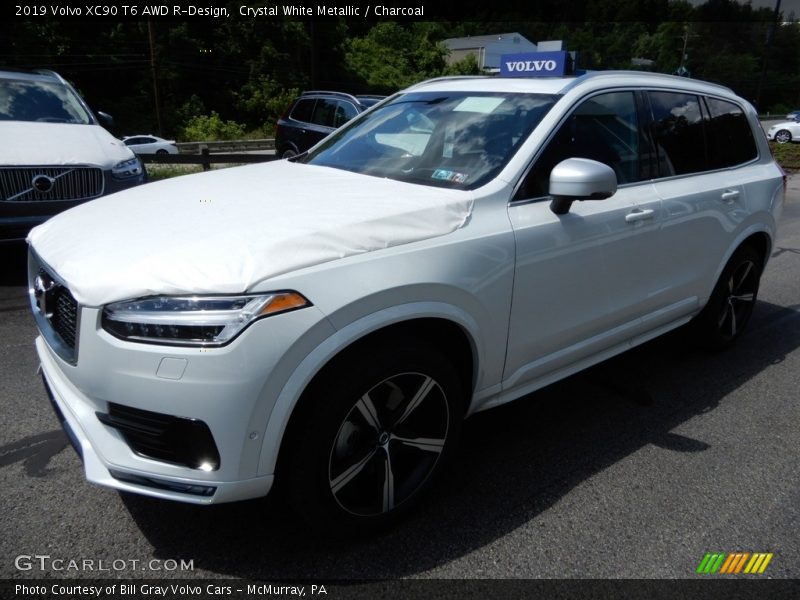 Crystal White Metallic / Charcoal 2019 Volvo XC90 T6 AWD R-Design