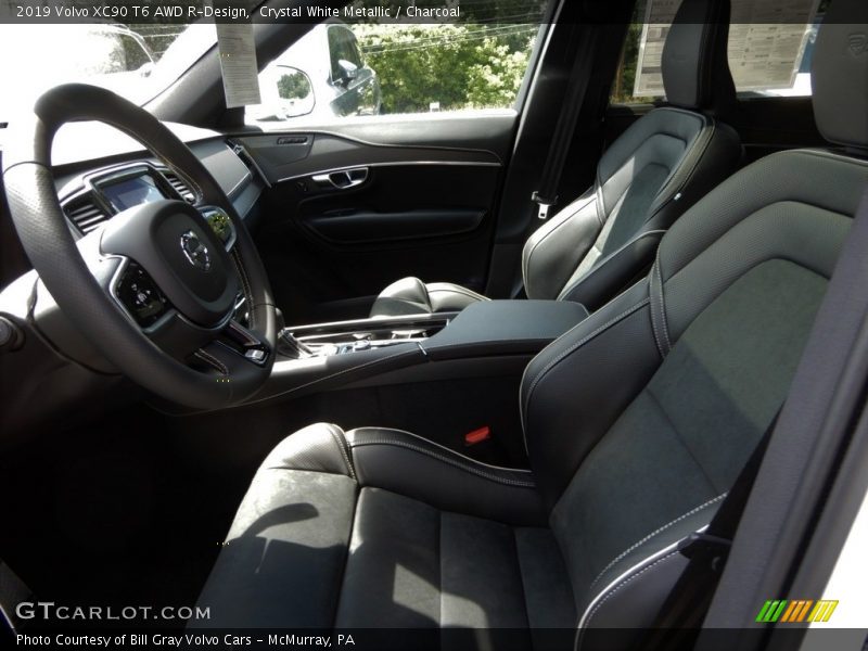 Crystal White Metallic / Charcoal 2019 Volvo XC90 T6 AWD R-Design