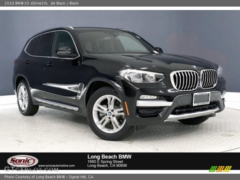 Jet Black / Black 2019 BMW X3 sDrive30i