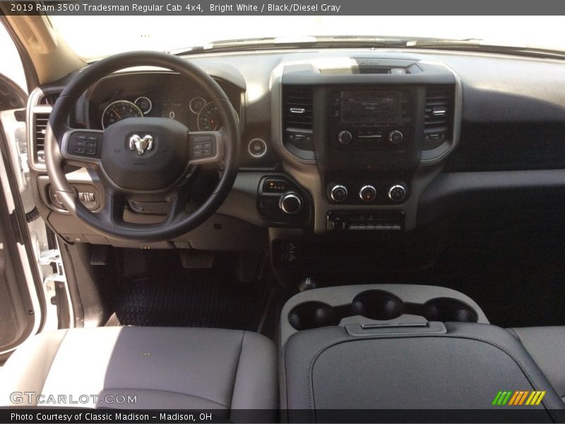 Bright White / Black/Diesel Gray 2019 Ram 3500 Tradesman Regular Cab 4x4