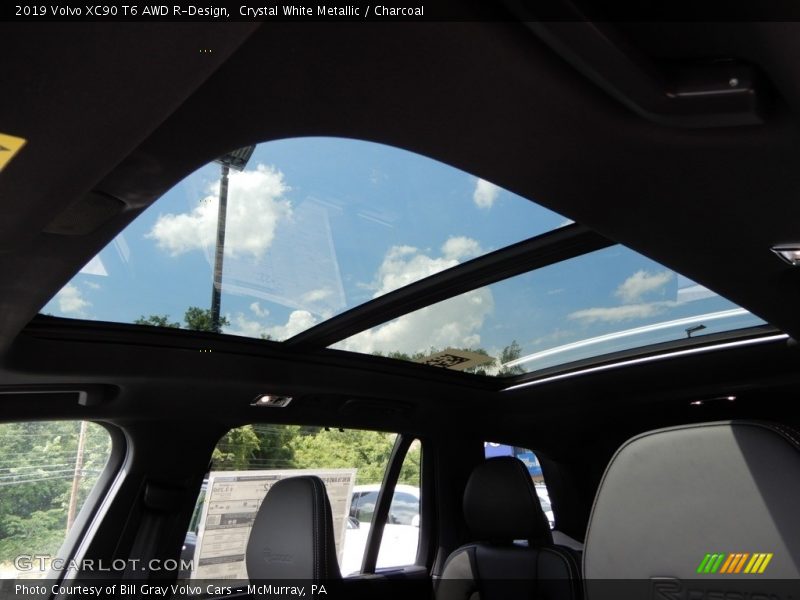 Crystal White Metallic / Charcoal 2019 Volvo XC90 T6 AWD R-Design