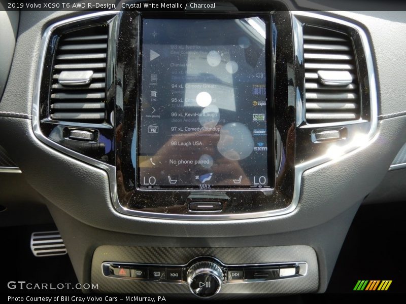 Crystal White Metallic / Charcoal 2019 Volvo XC90 T6 AWD R-Design