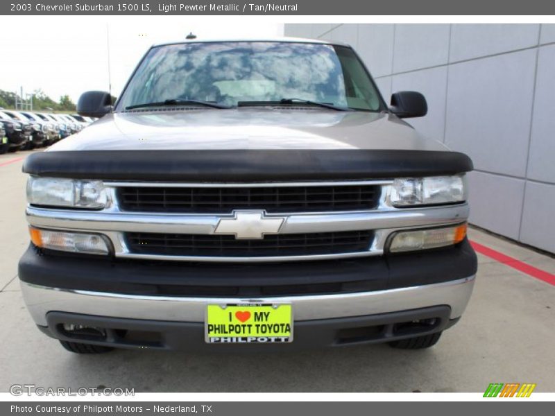 Light Pewter Metallic / Tan/Neutral 2003 Chevrolet Suburban 1500 LS