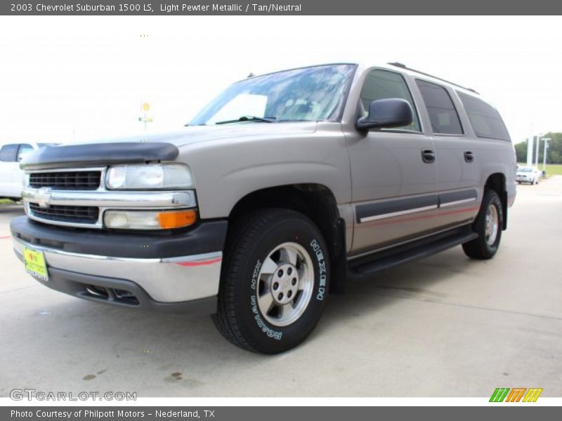 Light Pewter Metallic / Tan/Neutral 2003 Chevrolet Suburban 1500 LS