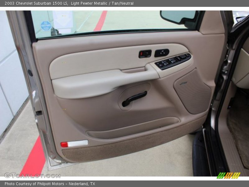 Light Pewter Metallic / Tan/Neutral 2003 Chevrolet Suburban 1500 LS