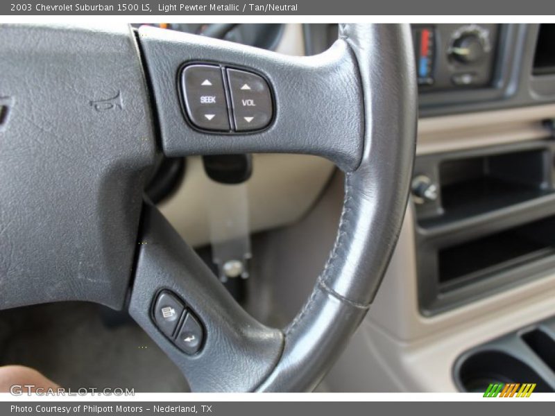 Light Pewter Metallic / Tan/Neutral 2003 Chevrolet Suburban 1500 LS