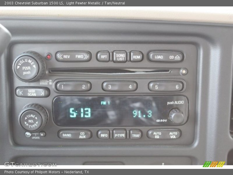 Light Pewter Metallic / Tan/Neutral 2003 Chevrolet Suburban 1500 LS