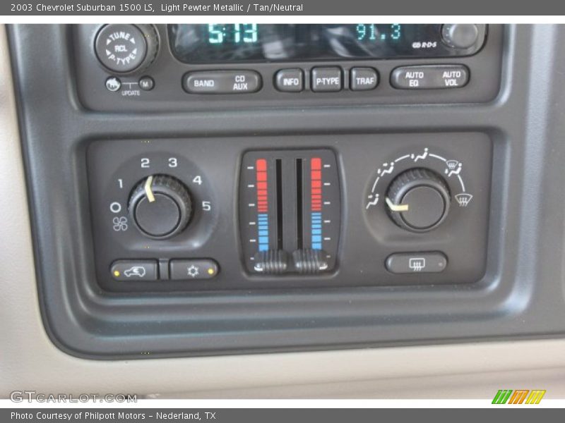 Light Pewter Metallic / Tan/Neutral 2003 Chevrolet Suburban 1500 LS