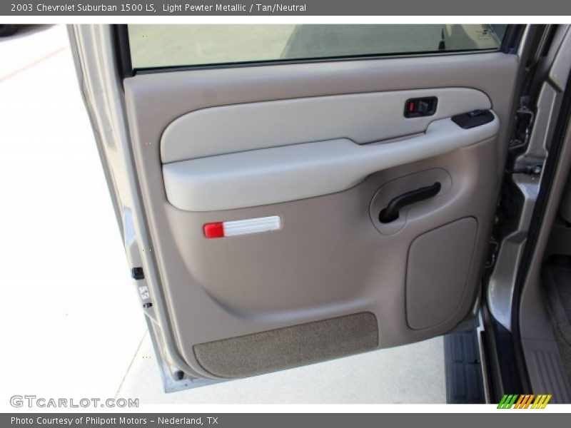 Light Pewter Metallic / Tan/Neutral 2003 Chevrolet Suburban 1500 LS