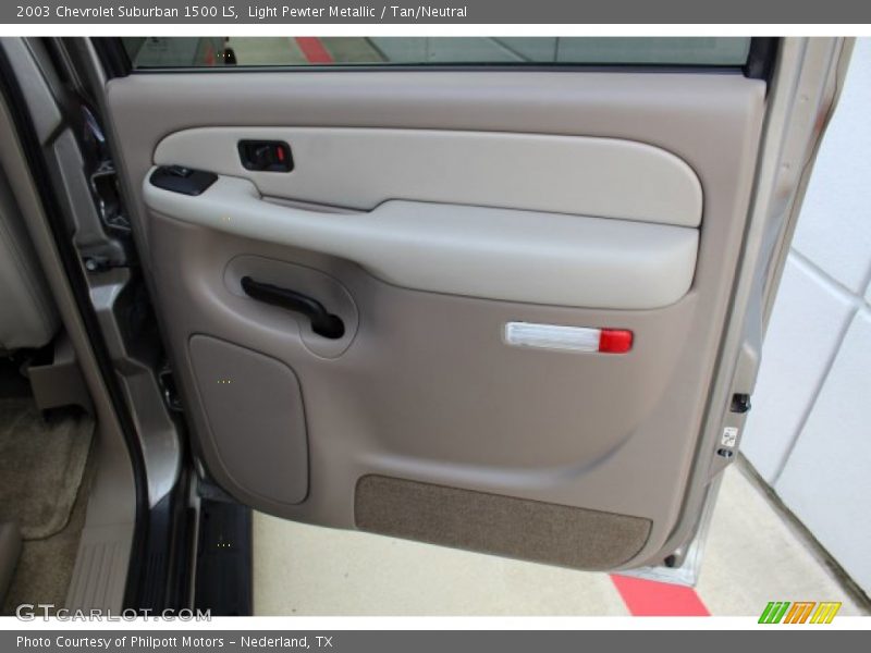 Light Pewter Metallic / Tan/Neutral 2003 Chevrolet Suburban 1500 LS