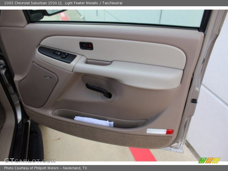 Light Pewter Metallic / Tan/Neutral 2003 Chevrolet Suburban 1500 LS