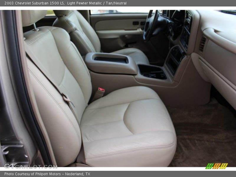 Light Pewter Metallic / Tan/Neutral 2003 Chevrolet Suburban 1500 LS