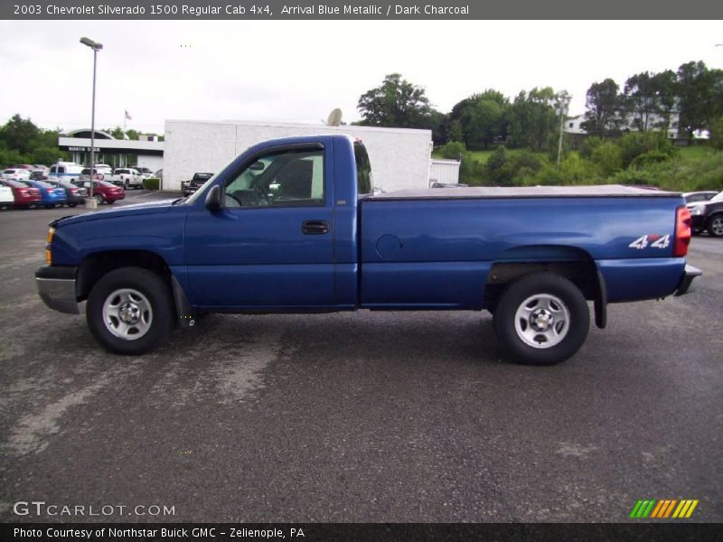Arrival Blue Metallic / Dark Charcoal 2003 Chevrolet Silverado 1500 Regular Cab 4x4