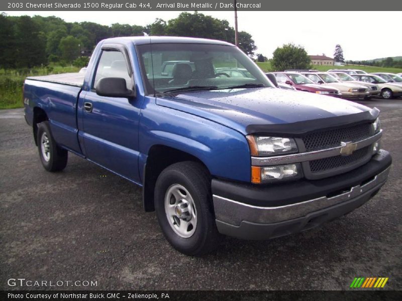 Arrival Blue Metallic / Dark Charcoal 2003 Chevrolet Silverado 1500 Regular Cab 4x4