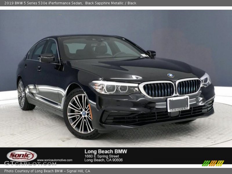 Black Sapphire Metallic / Black 2019 BMW 5 Series 530e iPerformance Sedan
