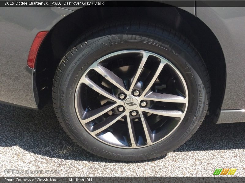 Destroyer Gray / Black 2019 Dodge Charger SXT AWD