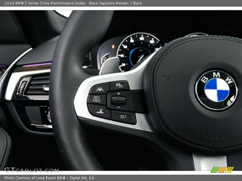 Black Sapphire Metallic / Black 2019 BMW 5 Series 530e iPerformance Sedan