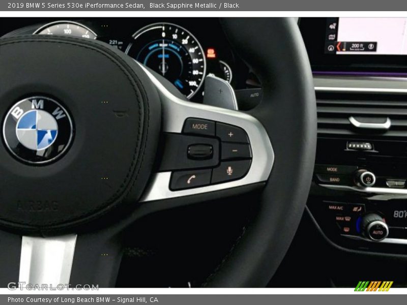 Black Sapphire Metallic / Black 2019 BMW 5 Series 530e iPerformance Sedan