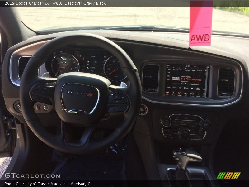 Destroyer Gray / Black 2019 Dodge Charger SXT AWD