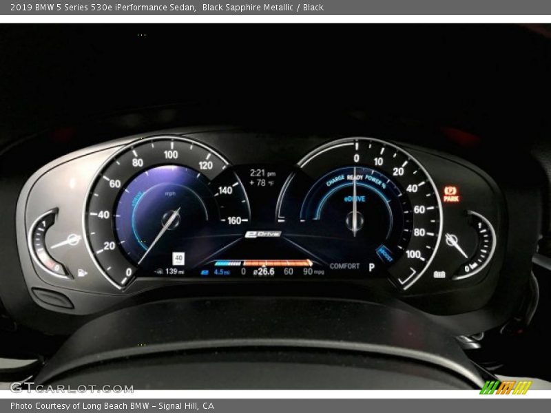 Black Sapphire Metallic / Black 2019 BMW 5 Series 530e iPerformance Sedan