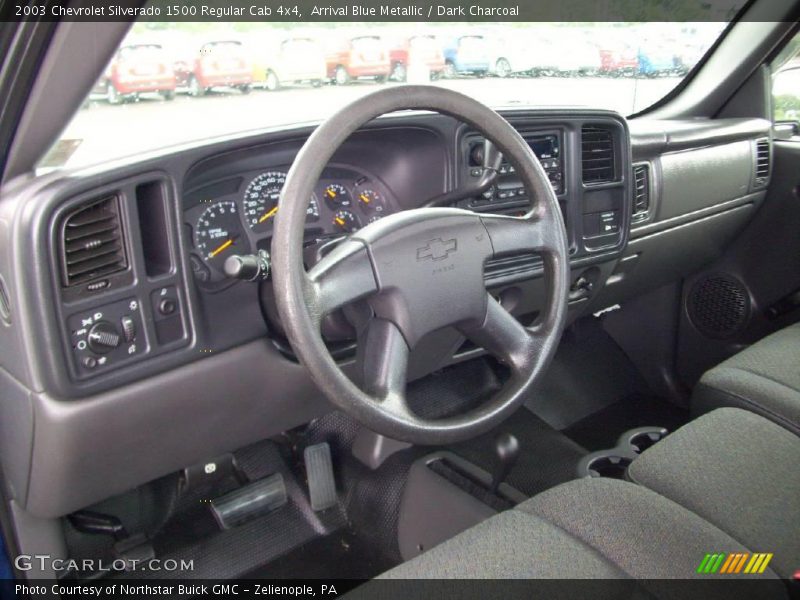 Arrival Blue Metallic / Dark Charcoal 2003 Chevrolet Silverado 1500 Regular Cab 4x4