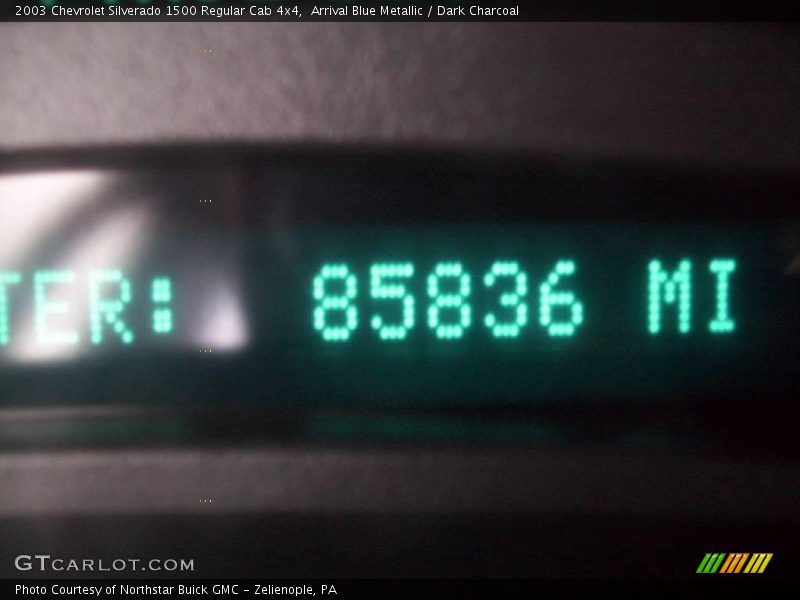 Arrival Blue Metallic / Dark Charcoal 2003 Chevrolet Silverado 1500 Regular Cab 4x4