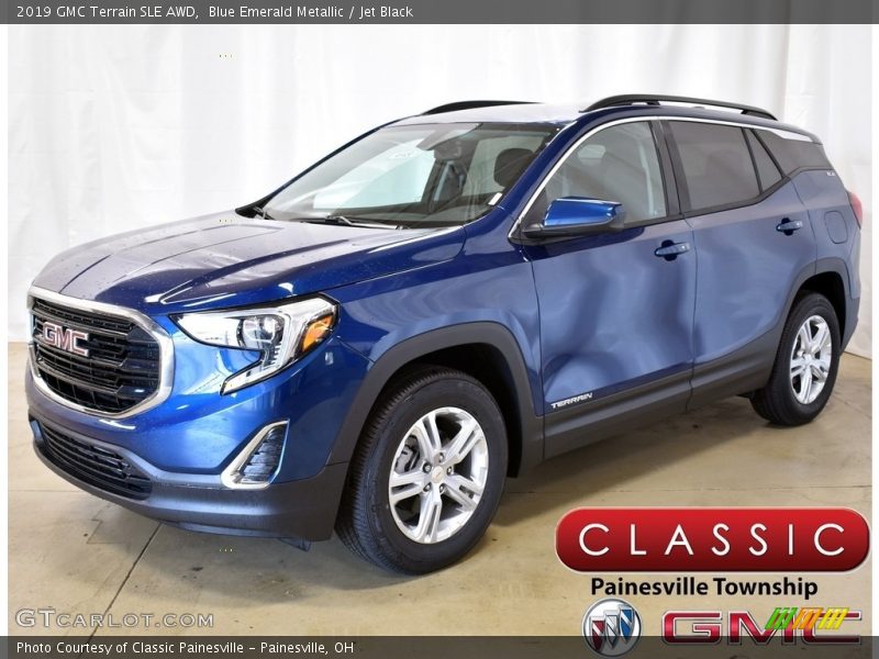 Blue Emerald Metallic / Jet Black 2019 GMC Terrain SLE AWD