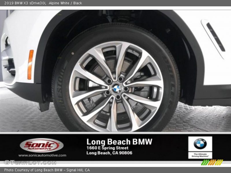 Alpine White / Black 2019 BMW X3 sDrive30i