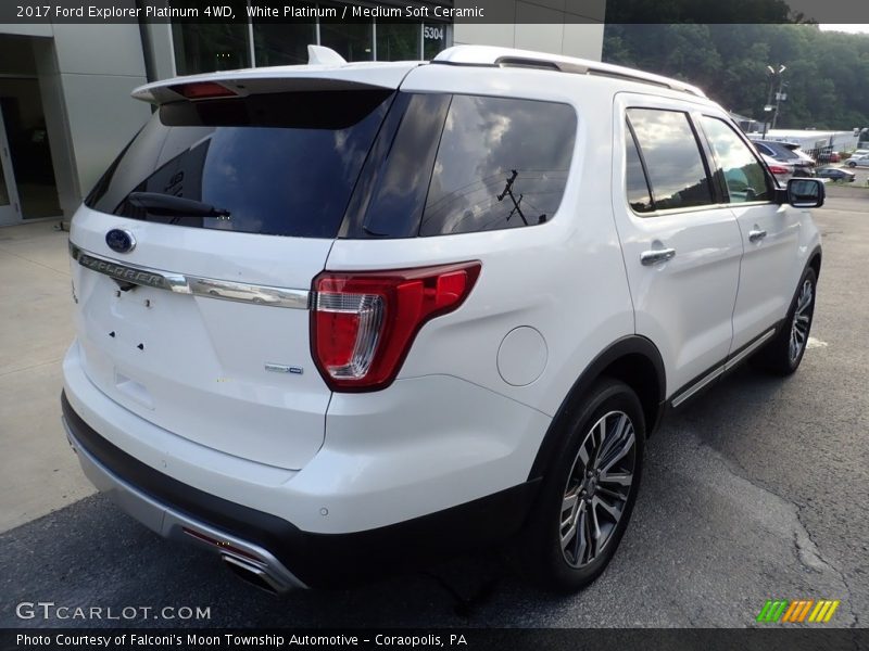 White Platinum / Medium Soft Ceramic 2017 Ford Explorer Platinum 4WD