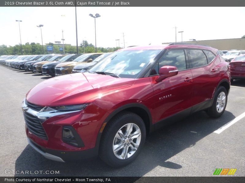 Cajun Red Tintcoat / Jet Black 2019 Chevrolet Blazer 3.6L Cloth AWD
